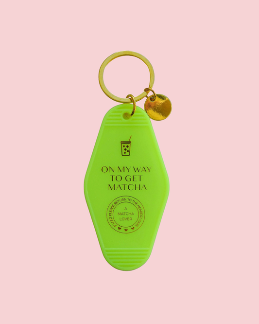 On My Way To Get Matcha Keychain