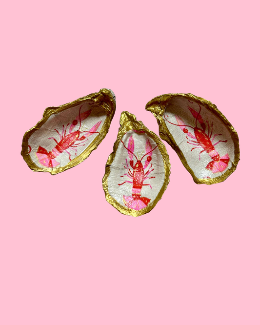 Lobster Oyster Shell Jewelry Dish