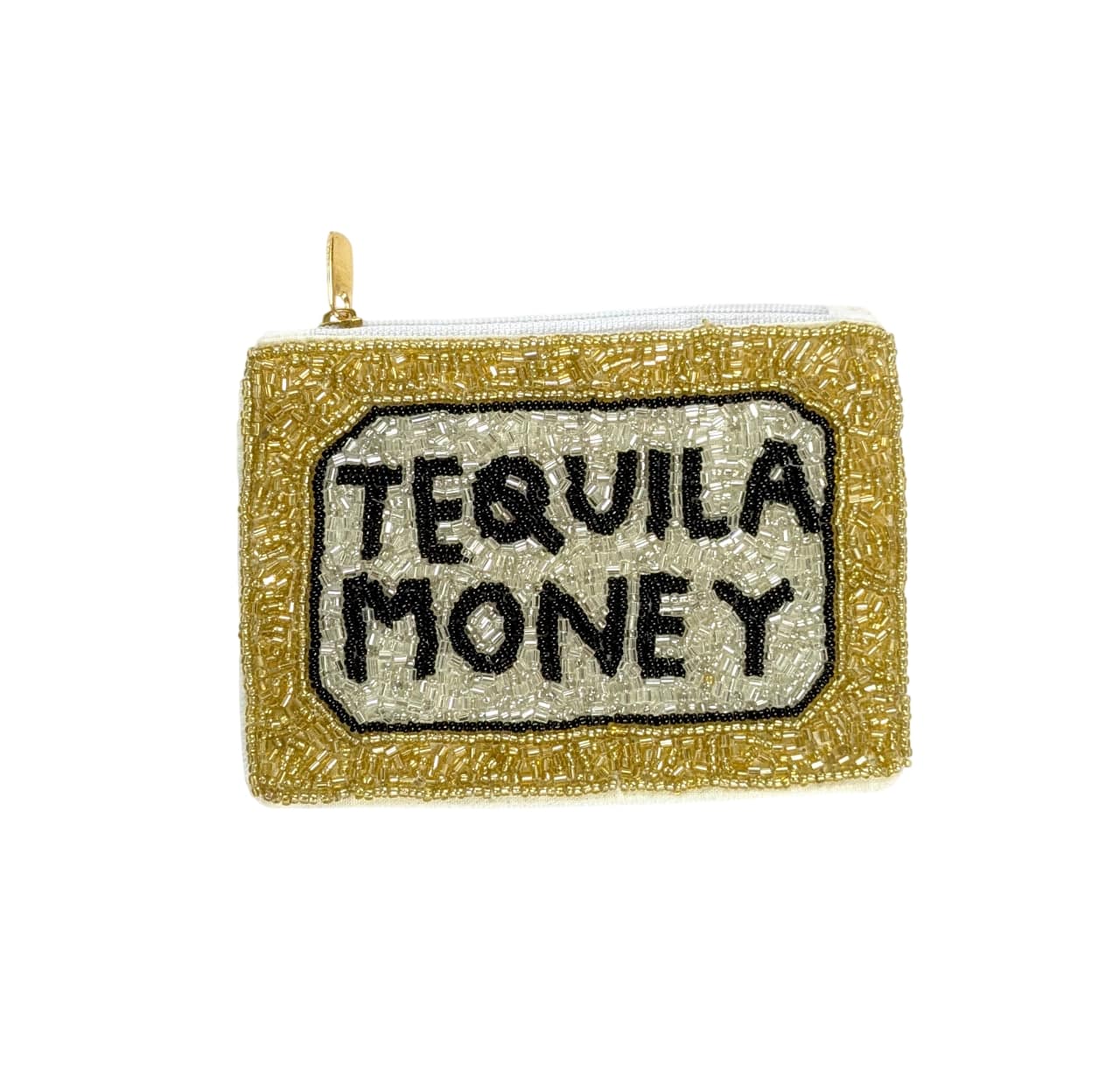 Tequila Money Beaded Coin Purse
