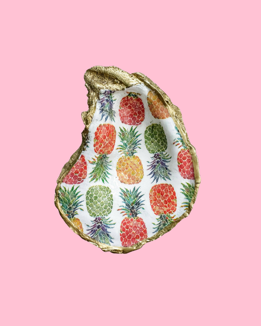 Pineapple Oyster Shell Ring Dish