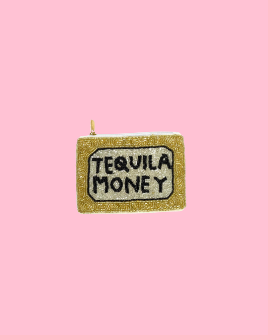Tequila Money Beaded Coin Purse