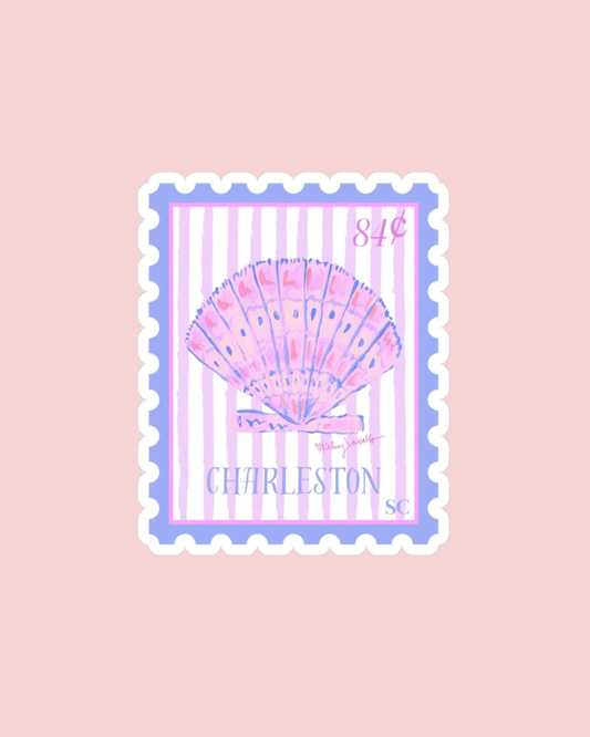Charleston Shell Stamp Sticker
