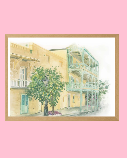 Lemonade Watercolor Fine Art Print