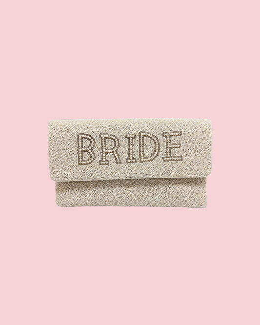BRIDE PEARLS BEADED CLUTCH