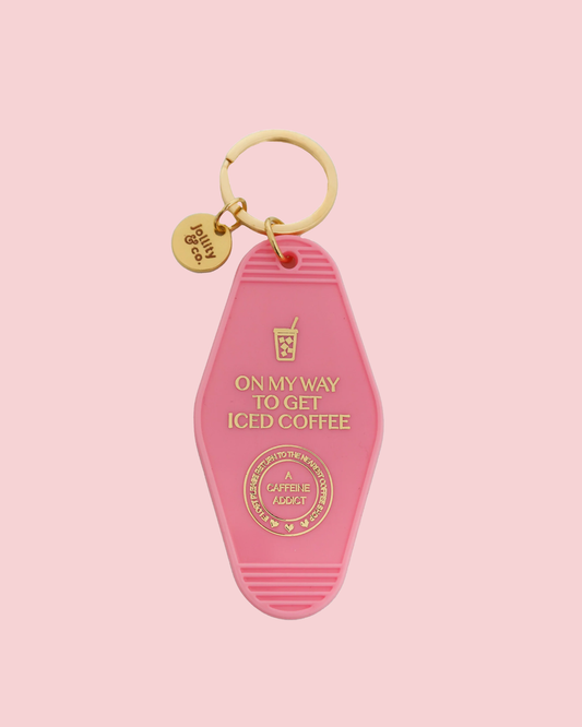 On My Way To Get Iced Coffee Keychain
