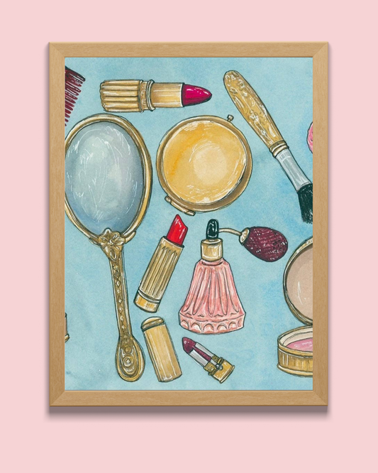 Vintage Vanity Set Fine Art Print