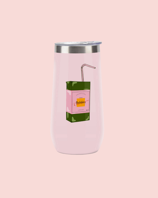Juice Box with Bubble - Insulated Champagne Tumbler