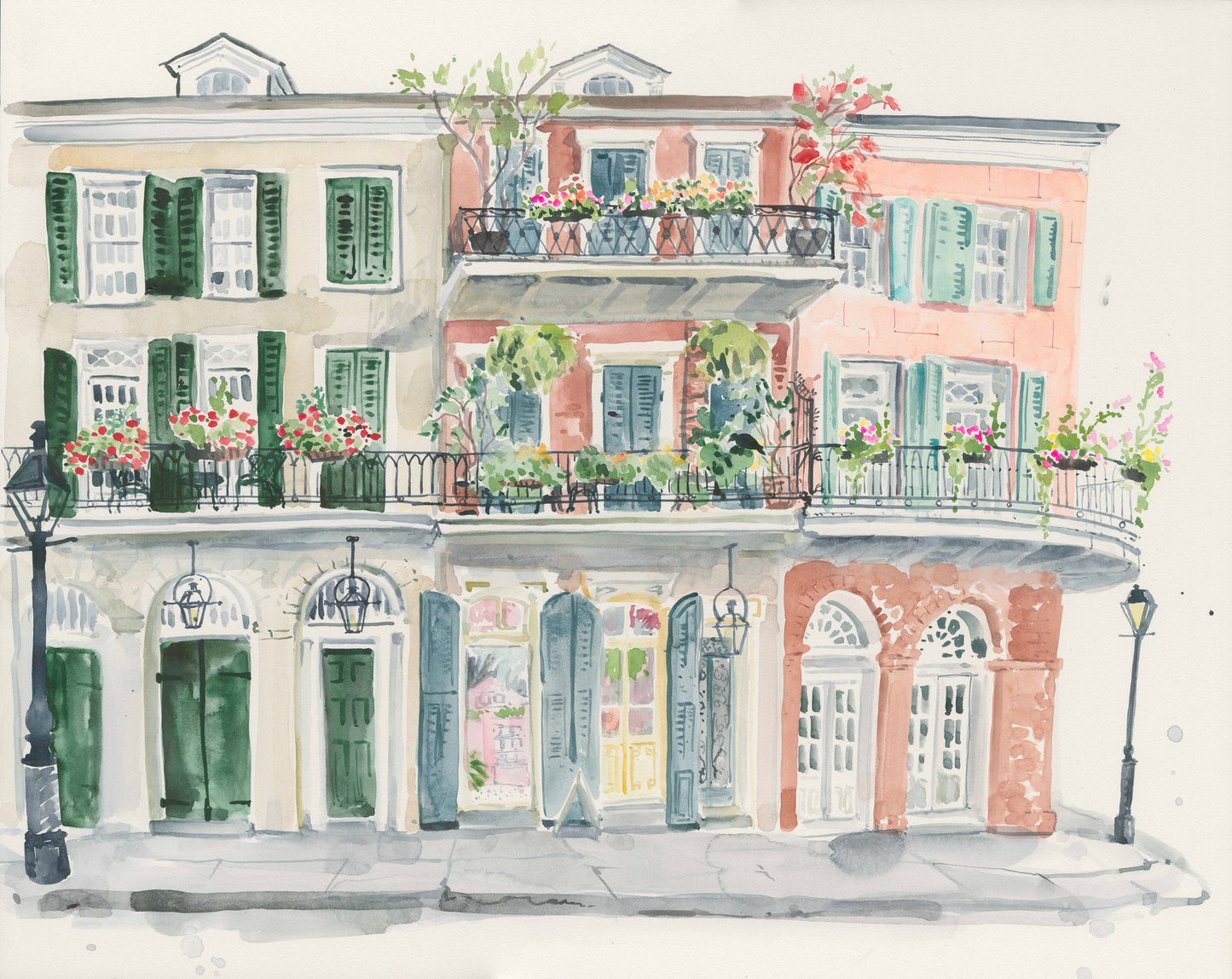 "Studio in Spring" Watercolor Fine Art Print