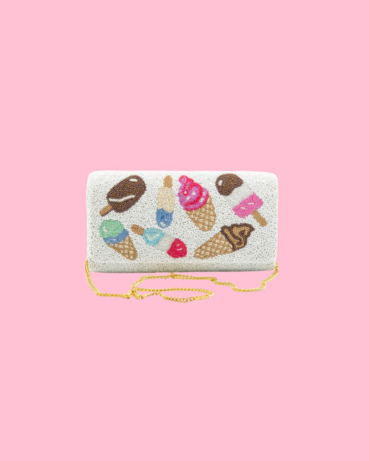 Ice Cream Beaded Bag