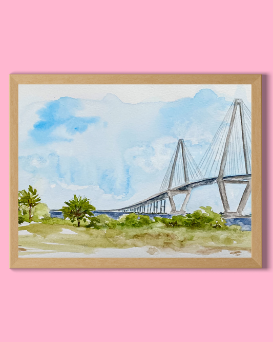 Ravenel Bridge Art Print