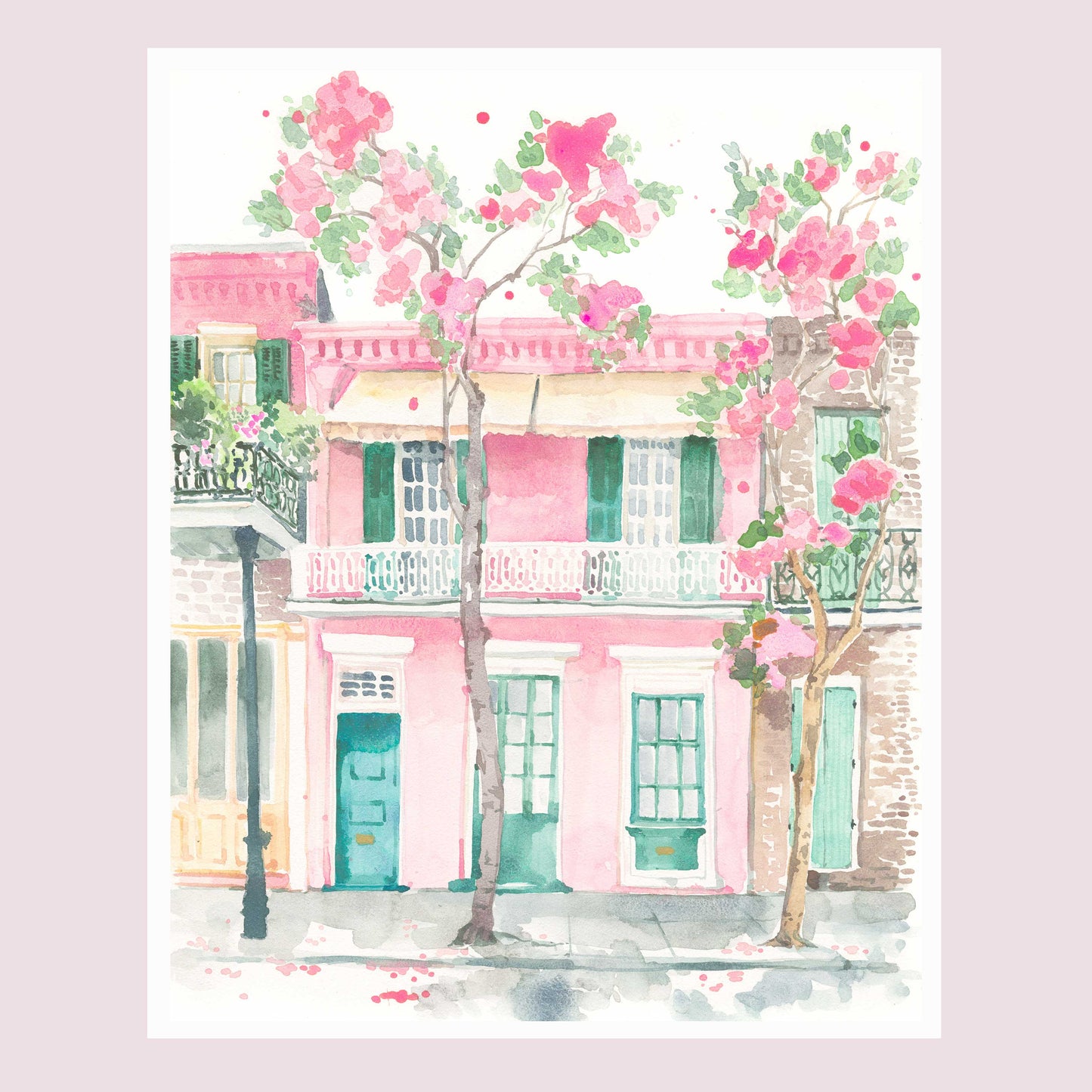 "Pretty in Pink" Watercolor Fine Art Print