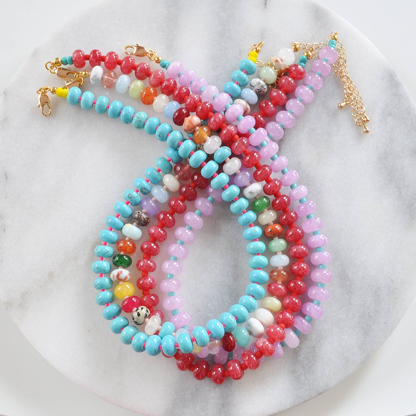 Gemstone Juice Necklaces