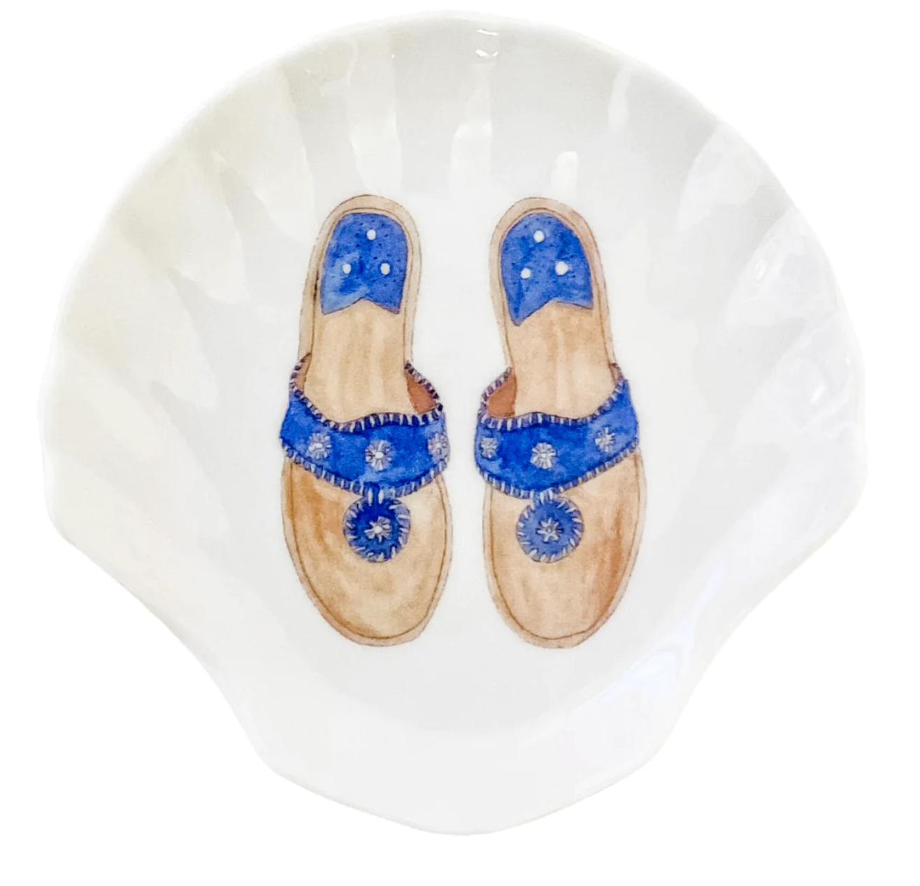 Ceramic Shell Trinket Dish- Jacks