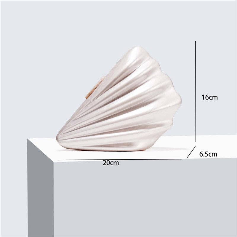 Acrylic Shell Evening Clutch Bag