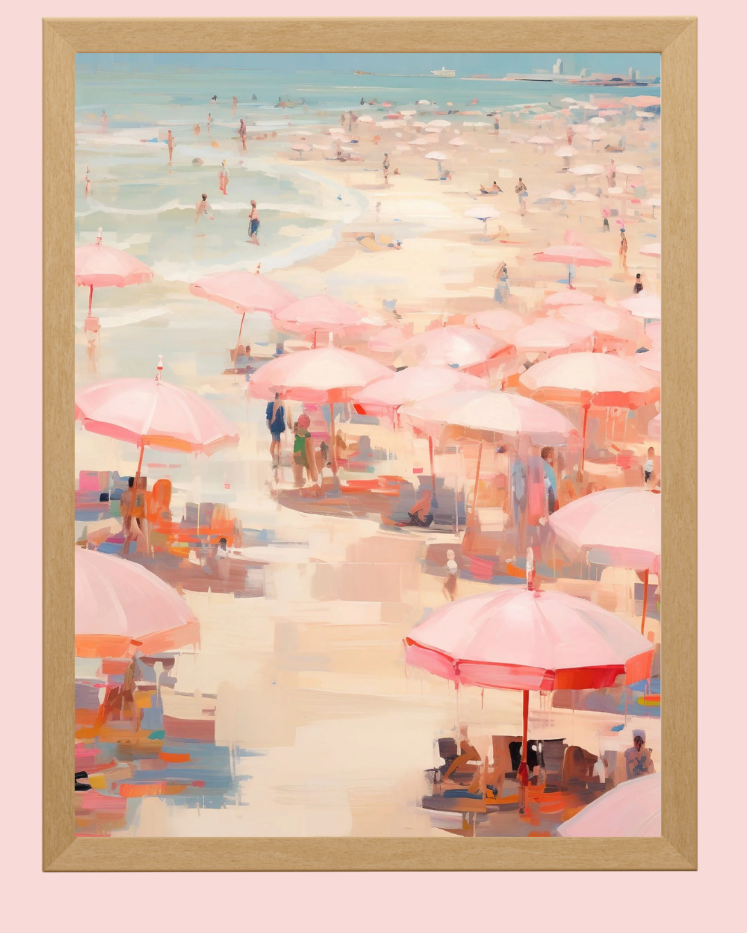 Pastel Umbrella Art Print