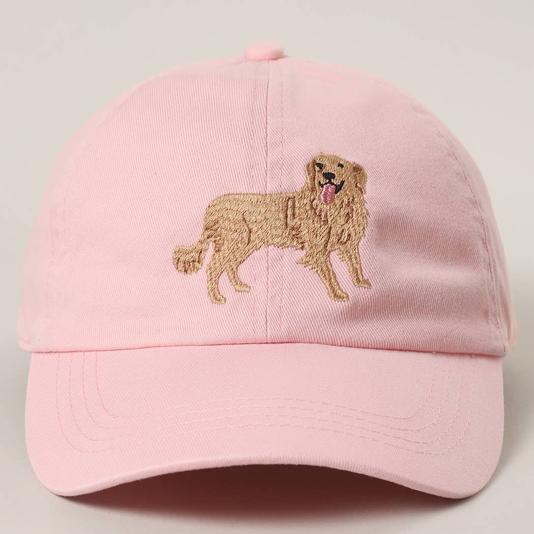GOLDEN RETRIEVER Embroidery Cotton Baseball Cap