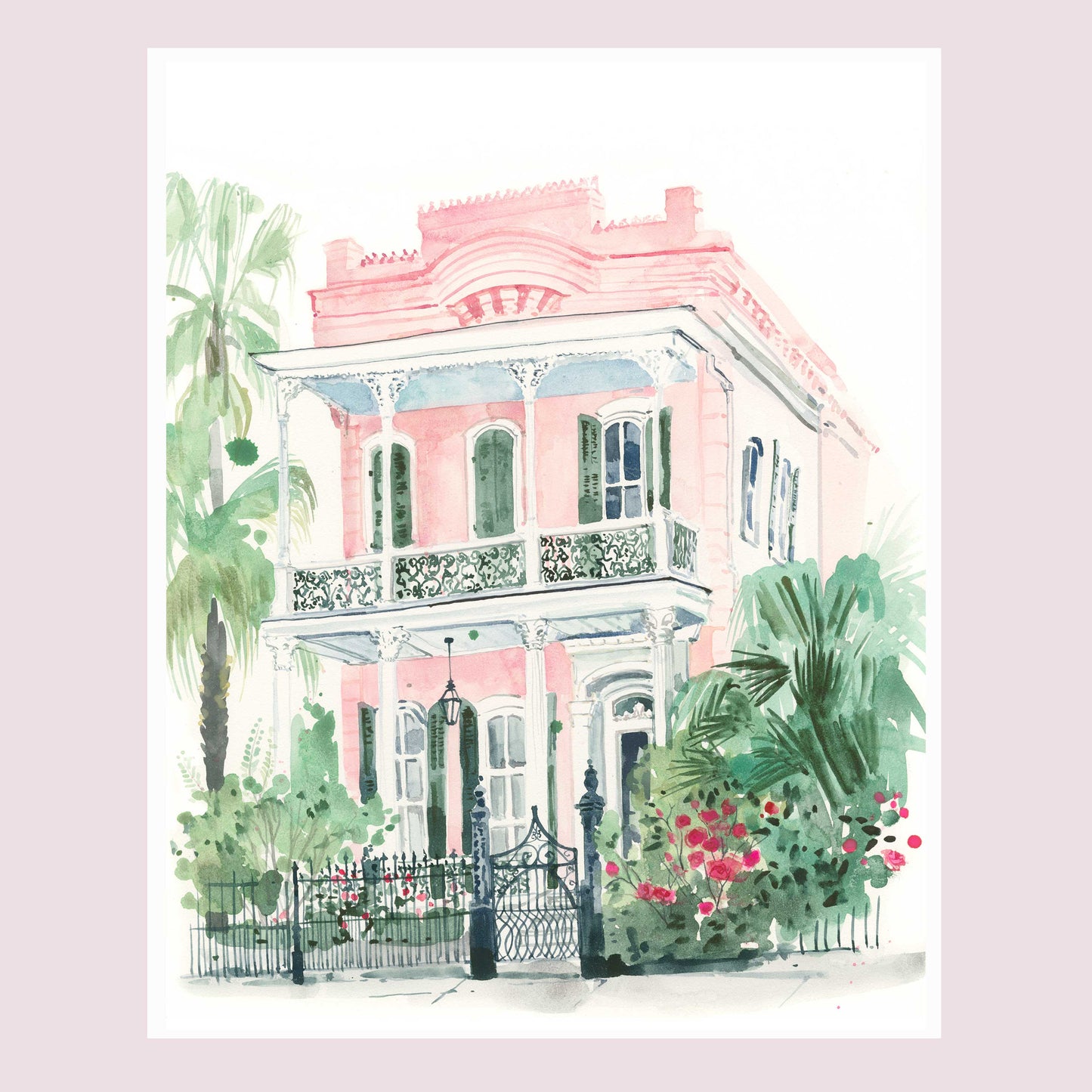 "Uptown Pink" Watercolor Fine Art Print