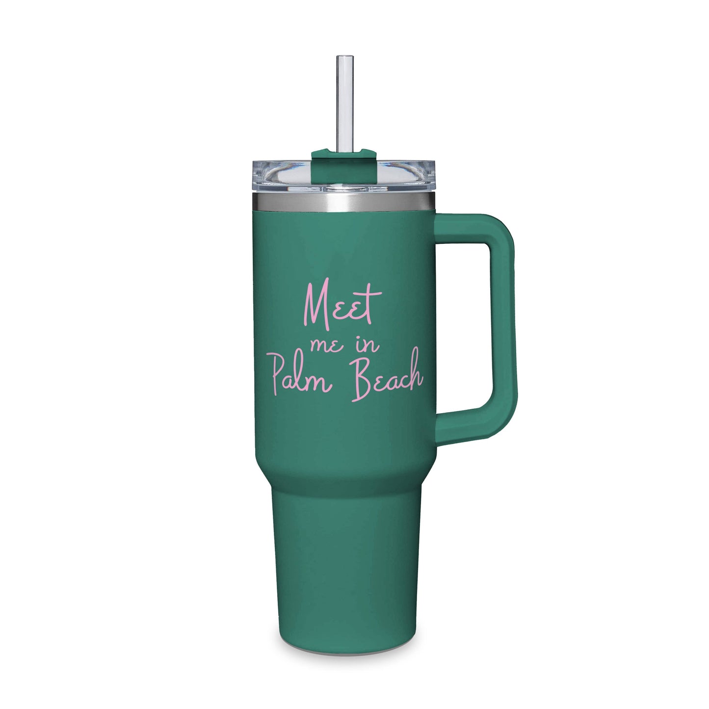 Jumbo Wate Tumbler (Green) - Meet Me - Custom Name Available