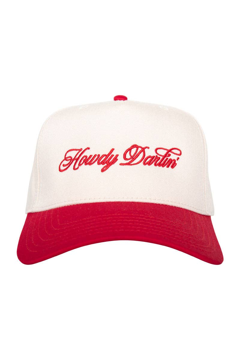 Howdy Darlin' Two-Toned Trucker Hats For Women