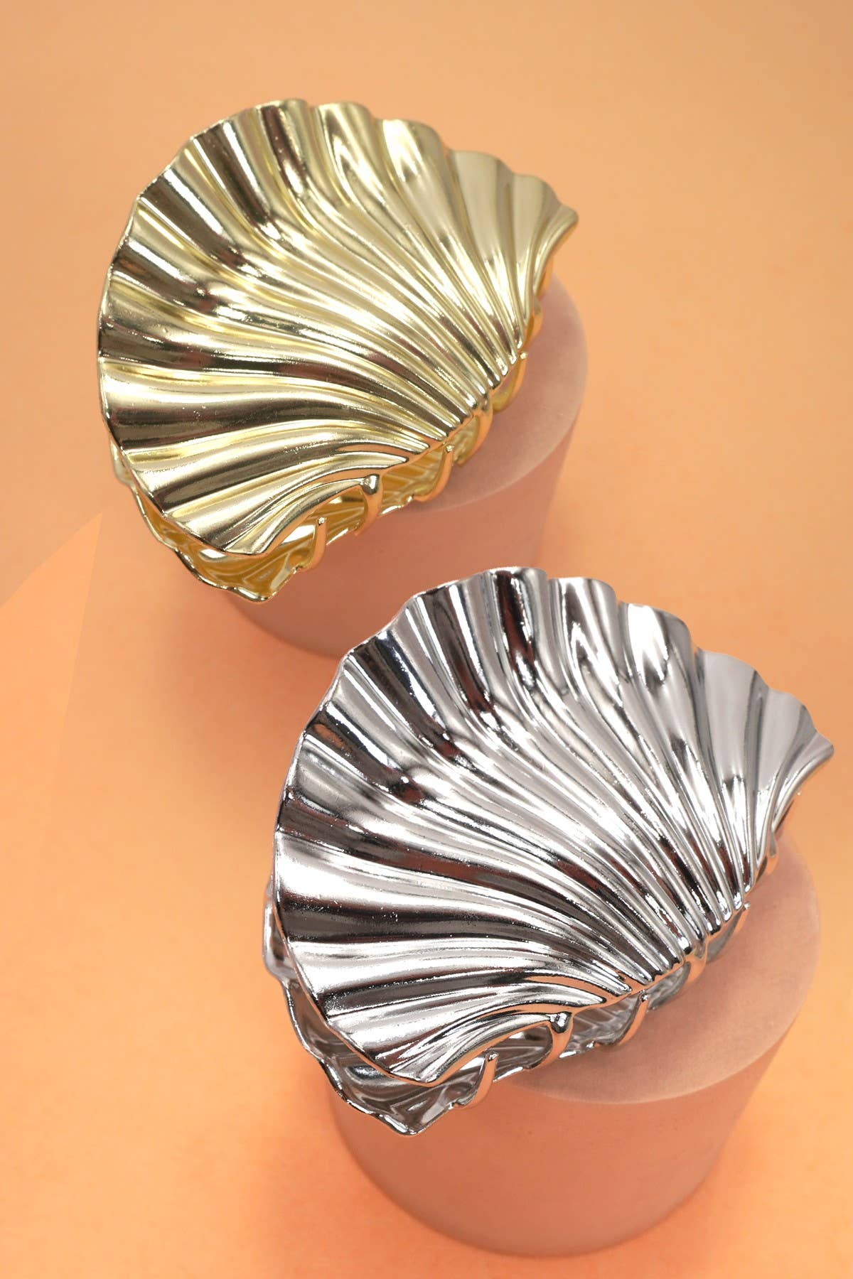 Seashell Gold & Silver Alloy Hair Clip