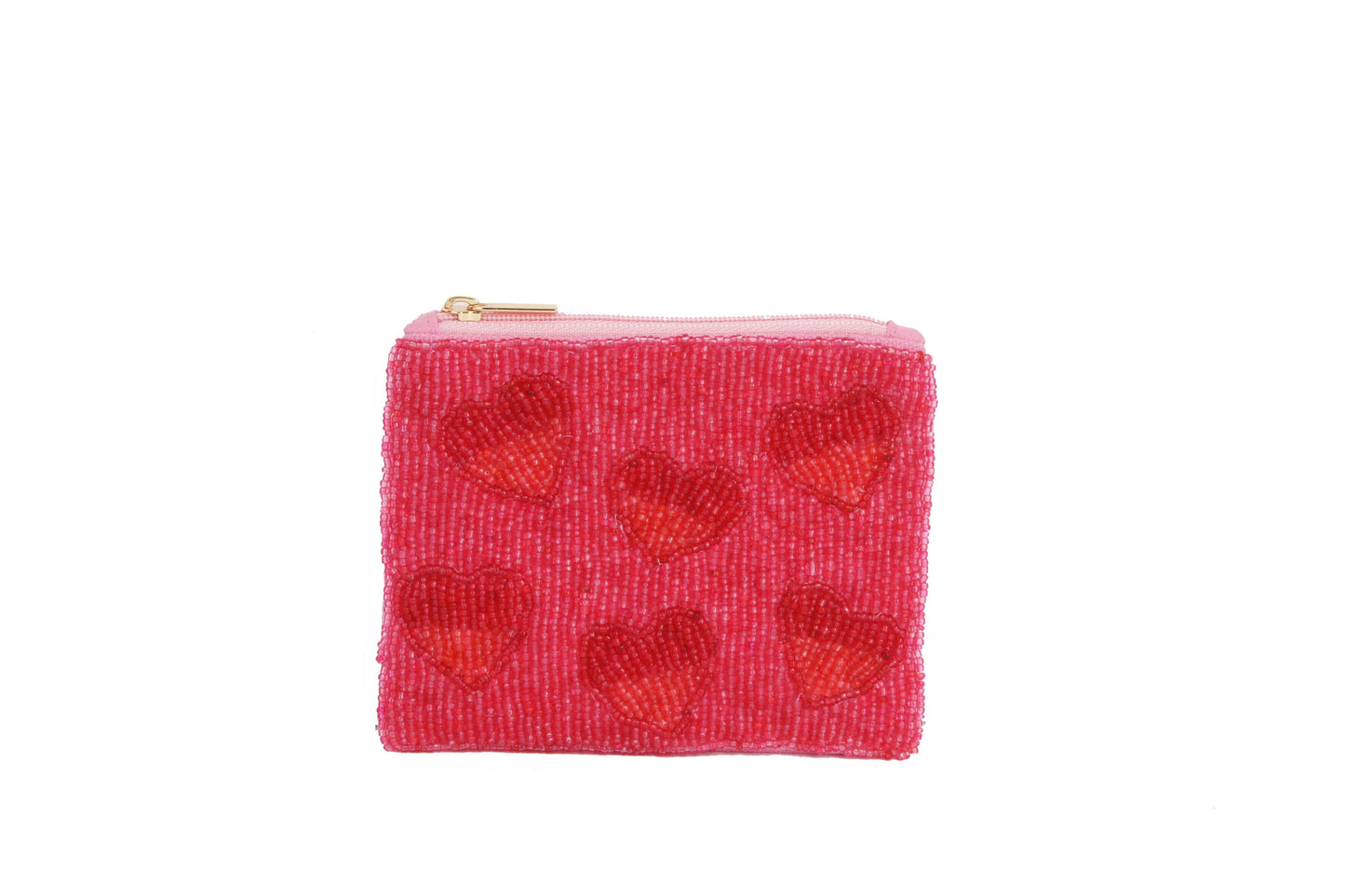 RED Multi HEART Coin Purse