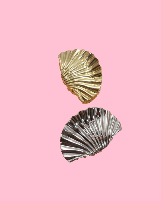 Seashell Gold & Silver Alloy Hair Clip
