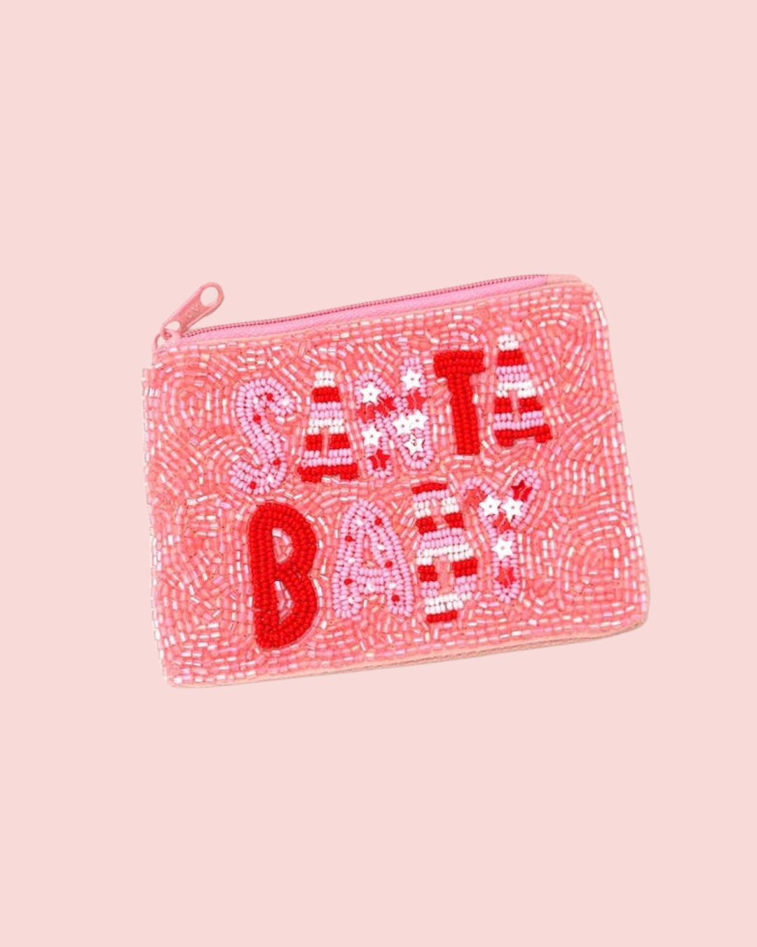 Santa Baby Beaded Coin Purse