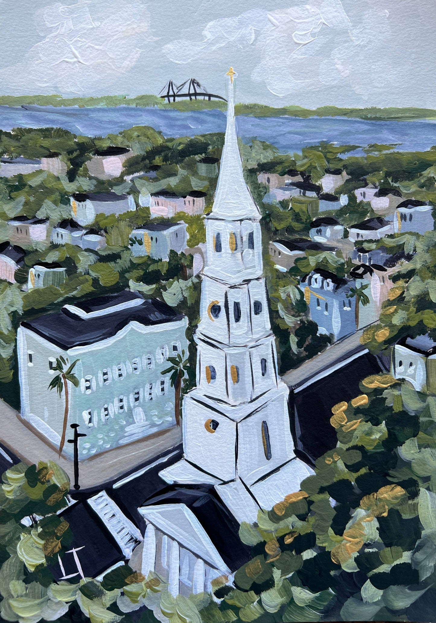 Charleston Inspired Print: From Above