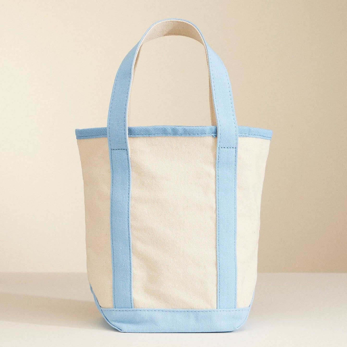 Canvas Tote Bag with Seashell Print