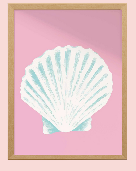 Pink Seashell Print