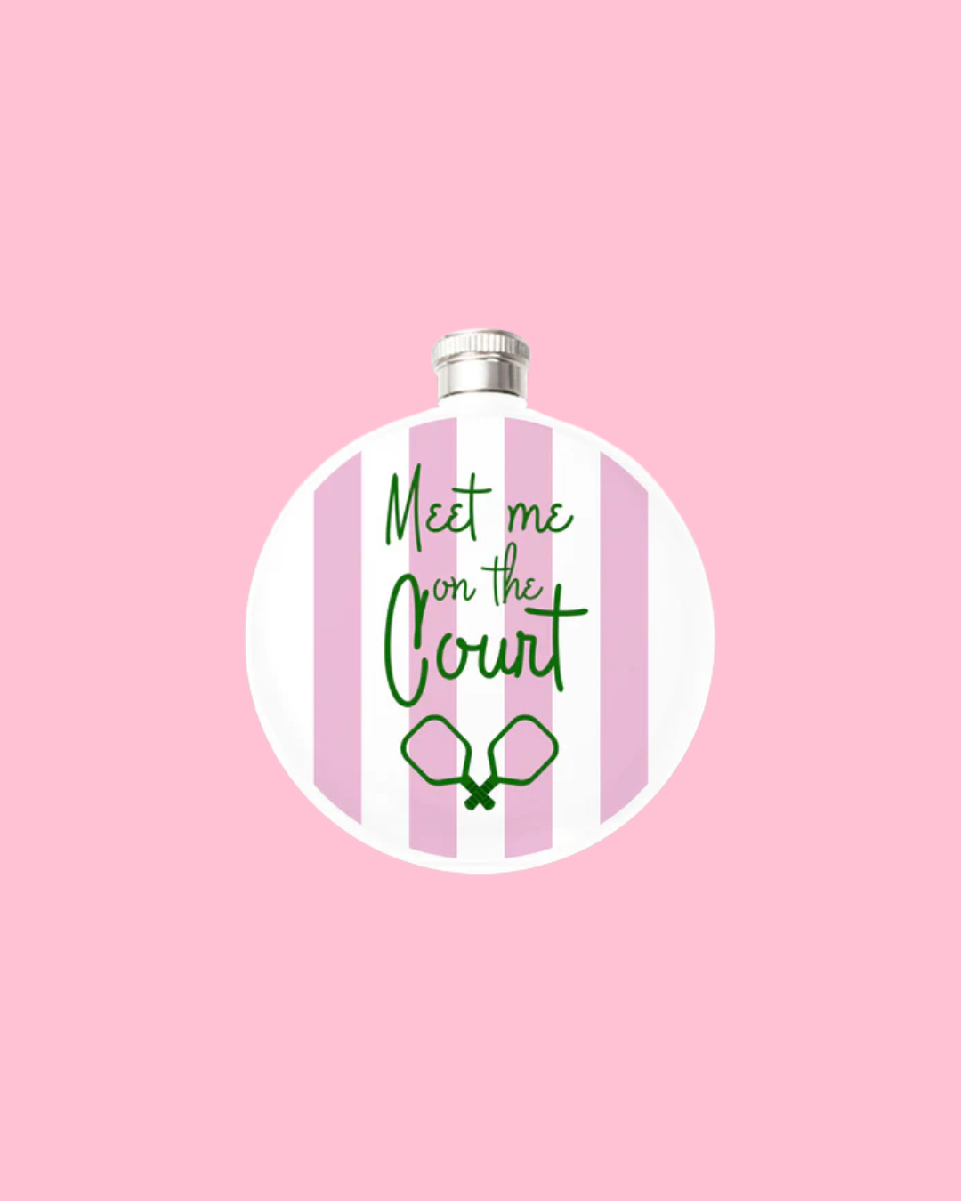 Meet Me On The Court 5oz Round Flask
