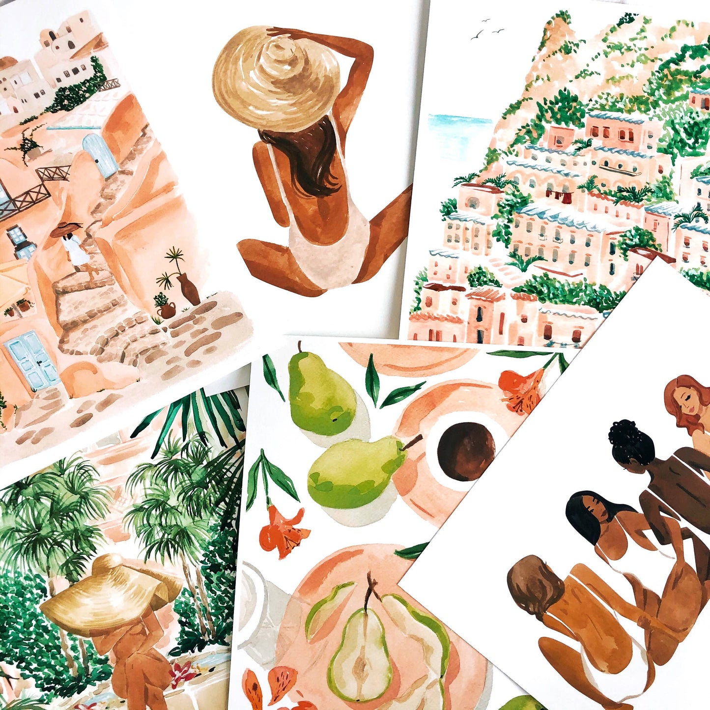 Beach Girl Art Print