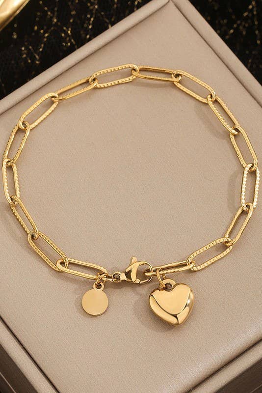 Stainless Steel Heart Bracelet