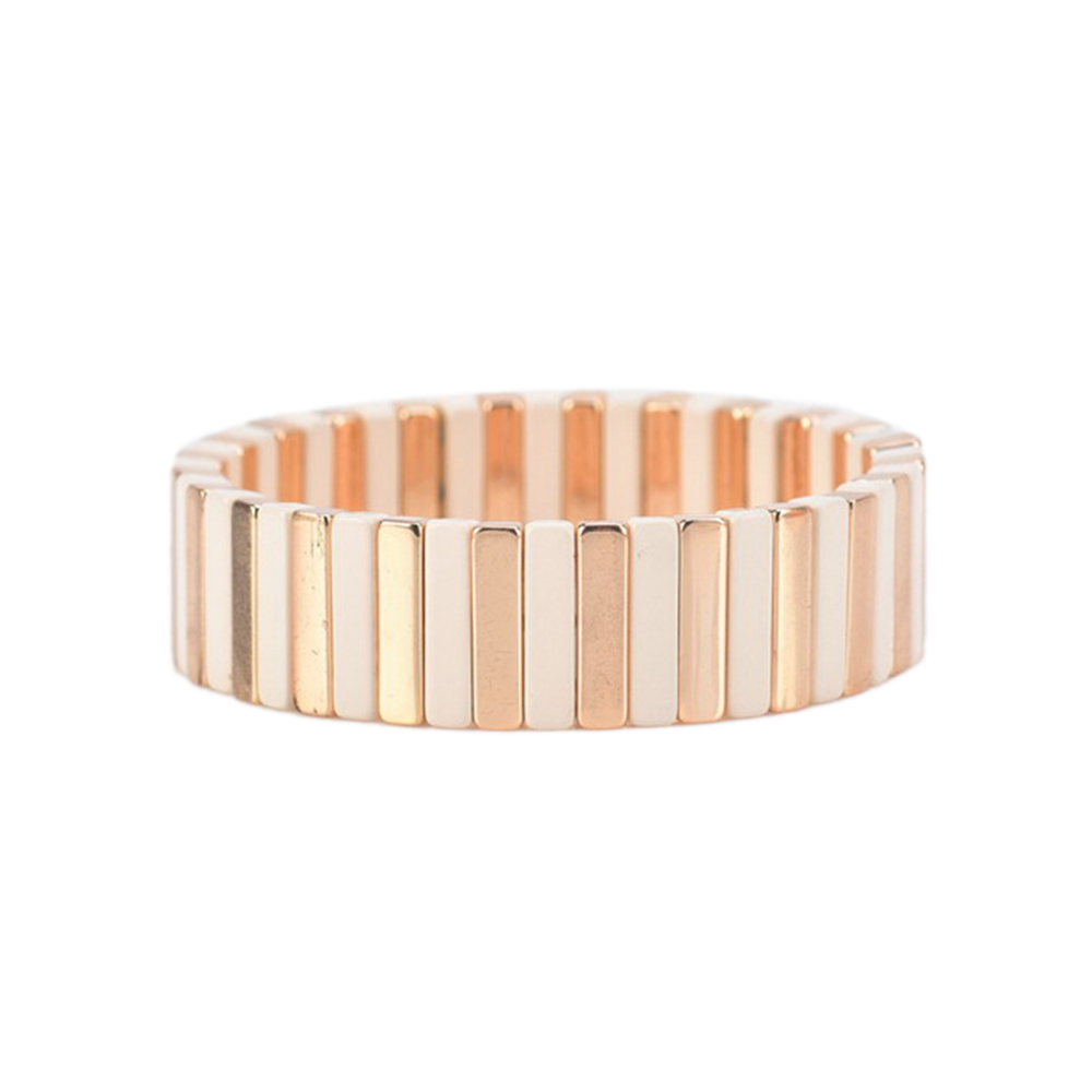SALE - Enamel Tile Bracelet - Rectangle