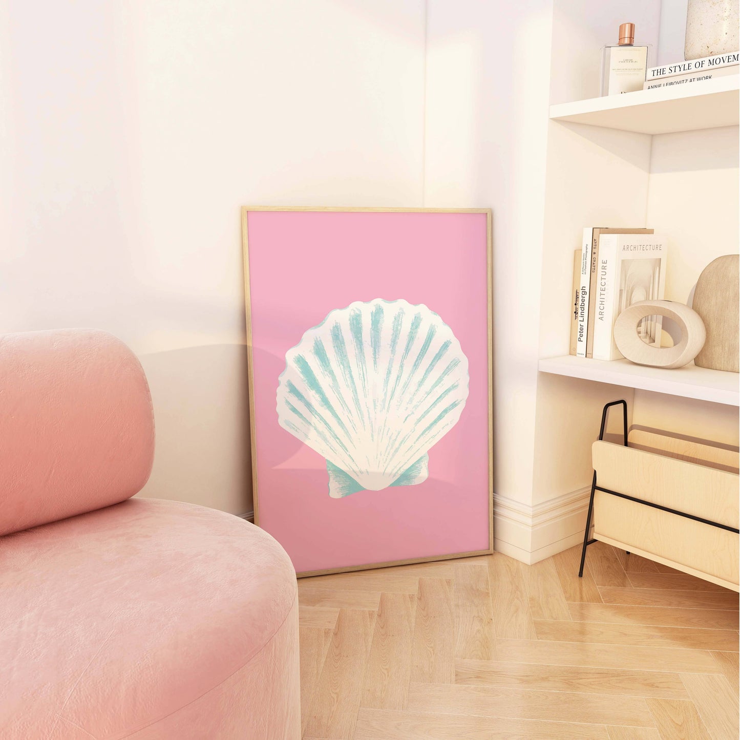 Pink Seashell Print