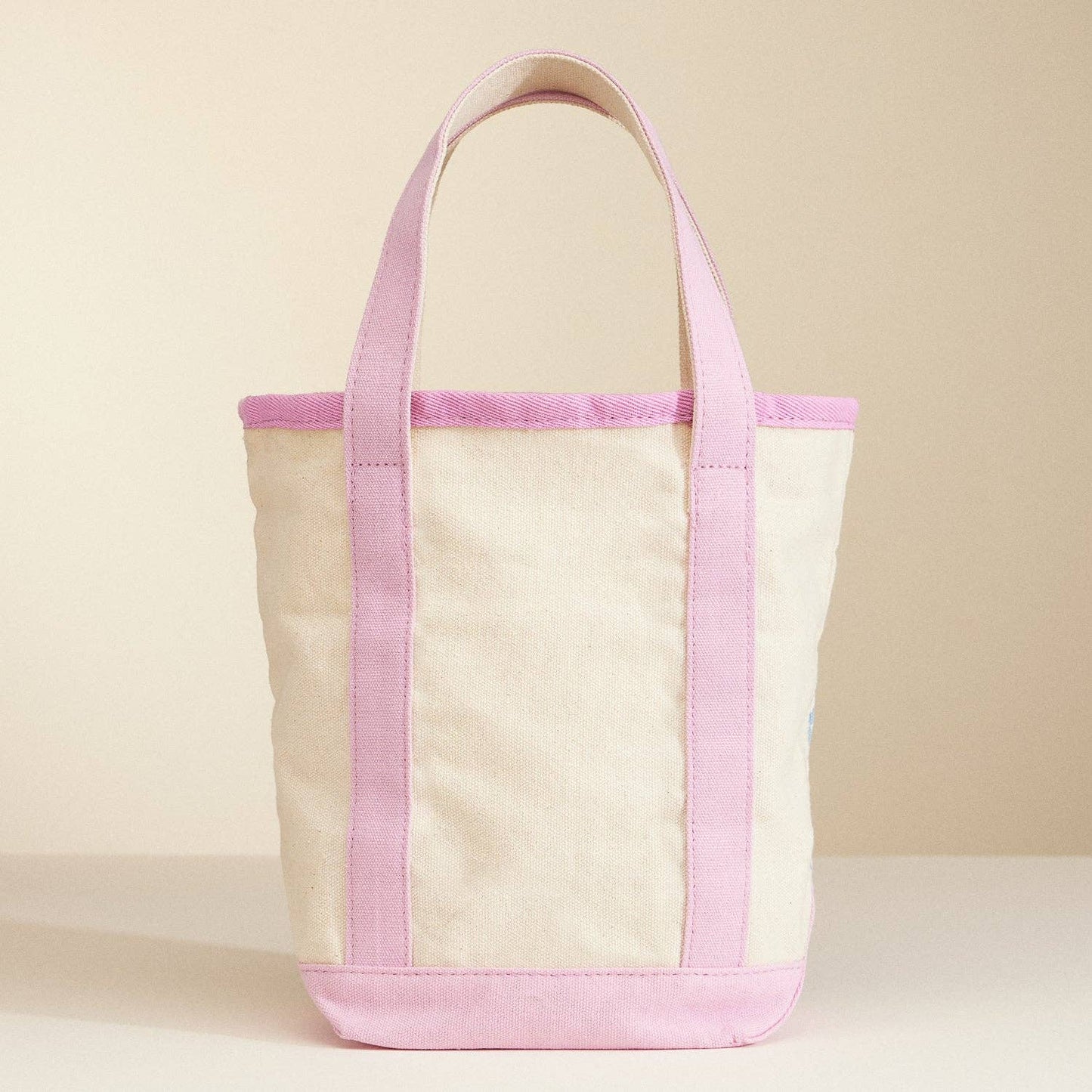 Canvas Tote Bag with Seashell Print