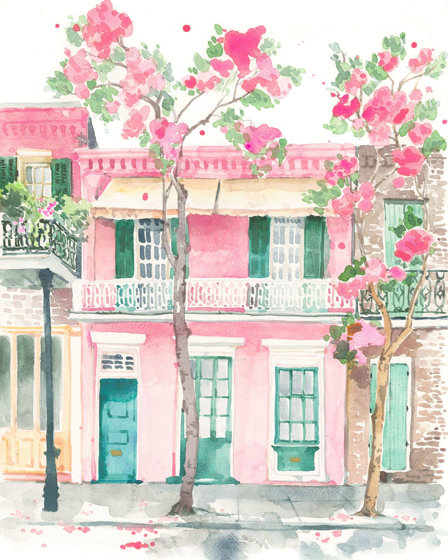 "Pretty in Pink" Watercolor Fine Art Print