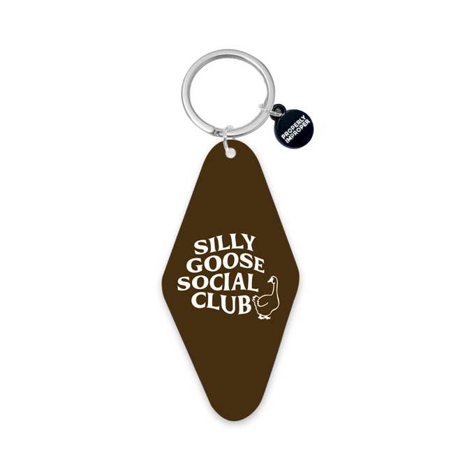 Silly Goose Social Club Printed Keychain