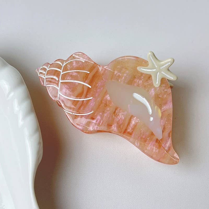 Jumbo Ocean Conch Hair Clip
