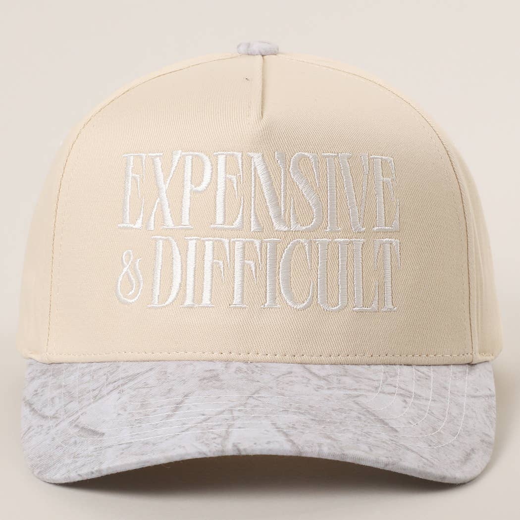 EXPENSIVE and DIFFICULT Embroidered Trucker Hat