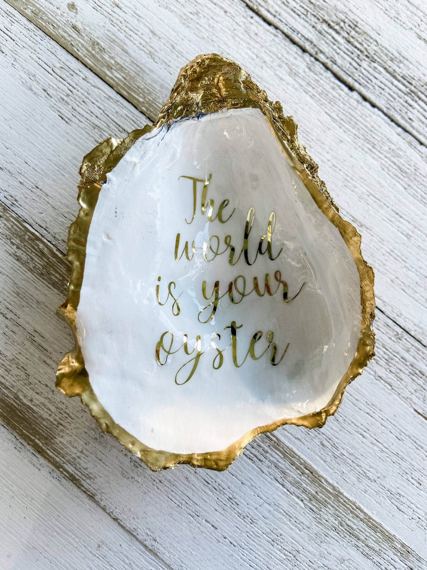 The World is Your Oyster Ring Dish