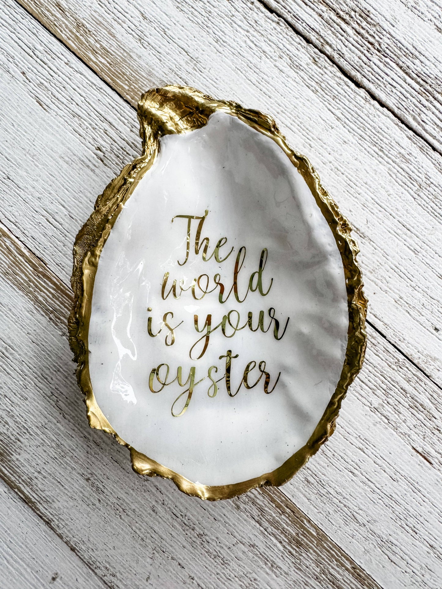 The World is Your Oyster Ring Dish