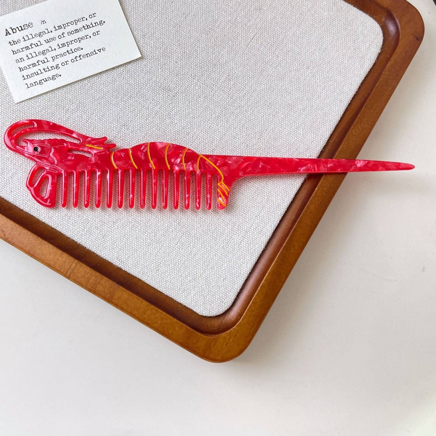 Creative Bear Shape Acetate Hair Combs
