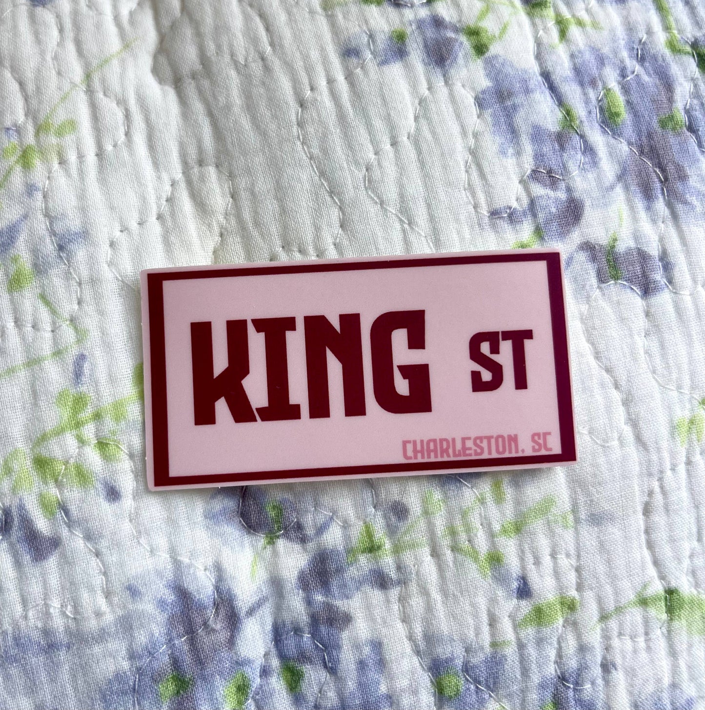 King Street Sign Charleston South Carolina Vinyl Sticker