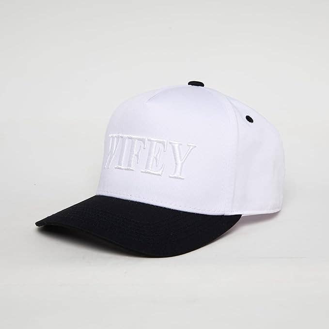 Two Tone Cap -  Wifey - Black/White