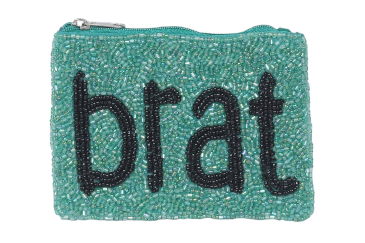 Ladies BRAT Themed Fully Beaded Coin Purse