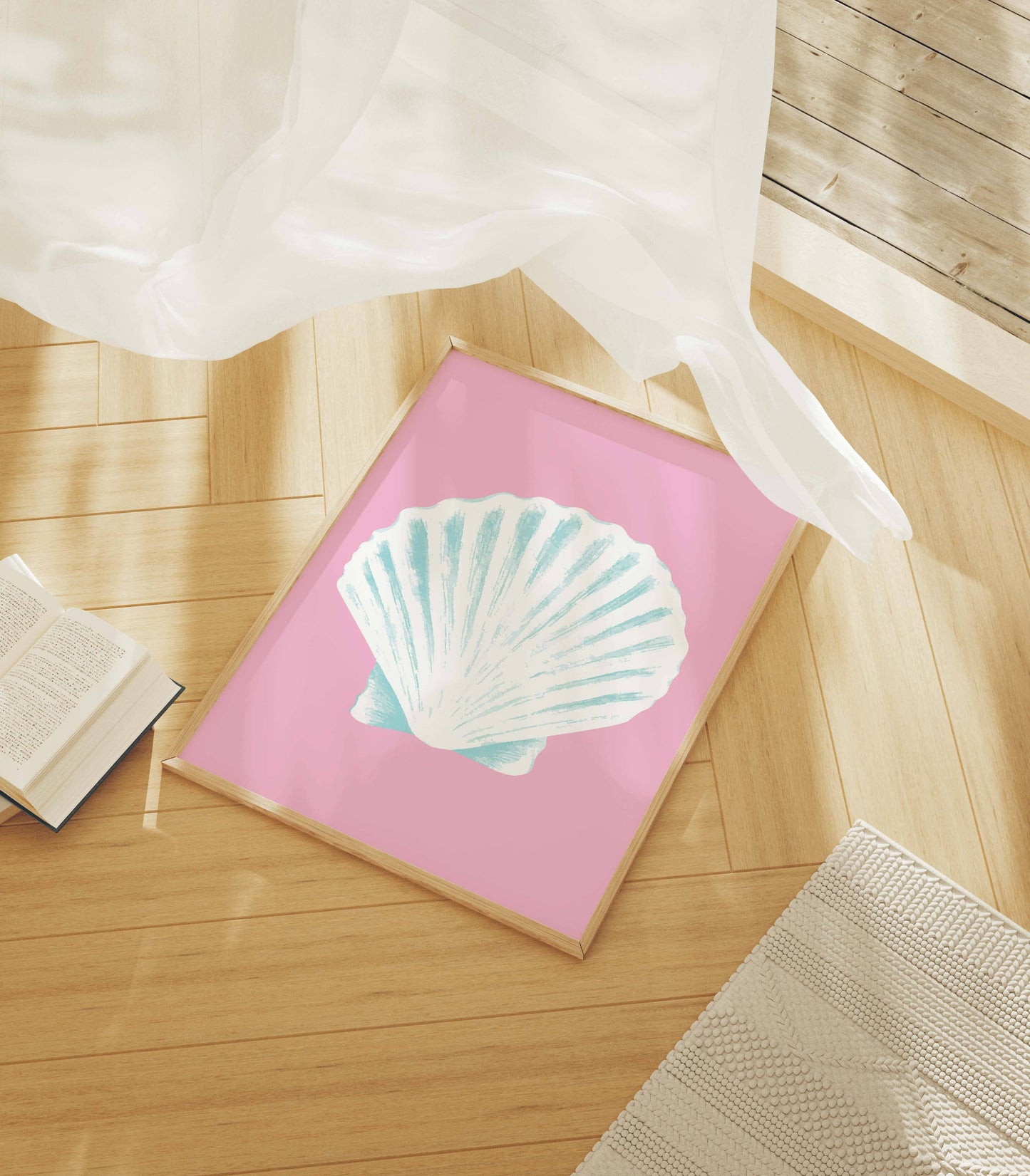 Pink Seashell Print