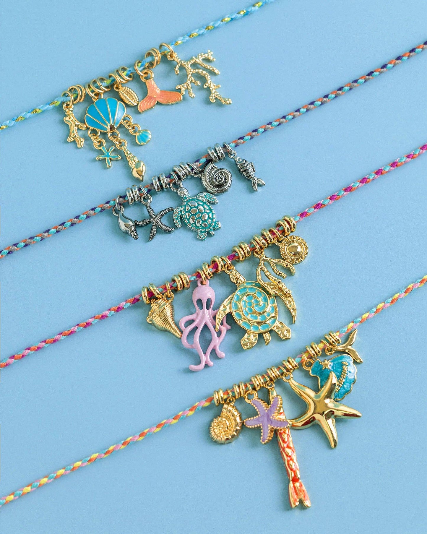 Pink Tropi-Cute Splash Ocean Critter Necklace