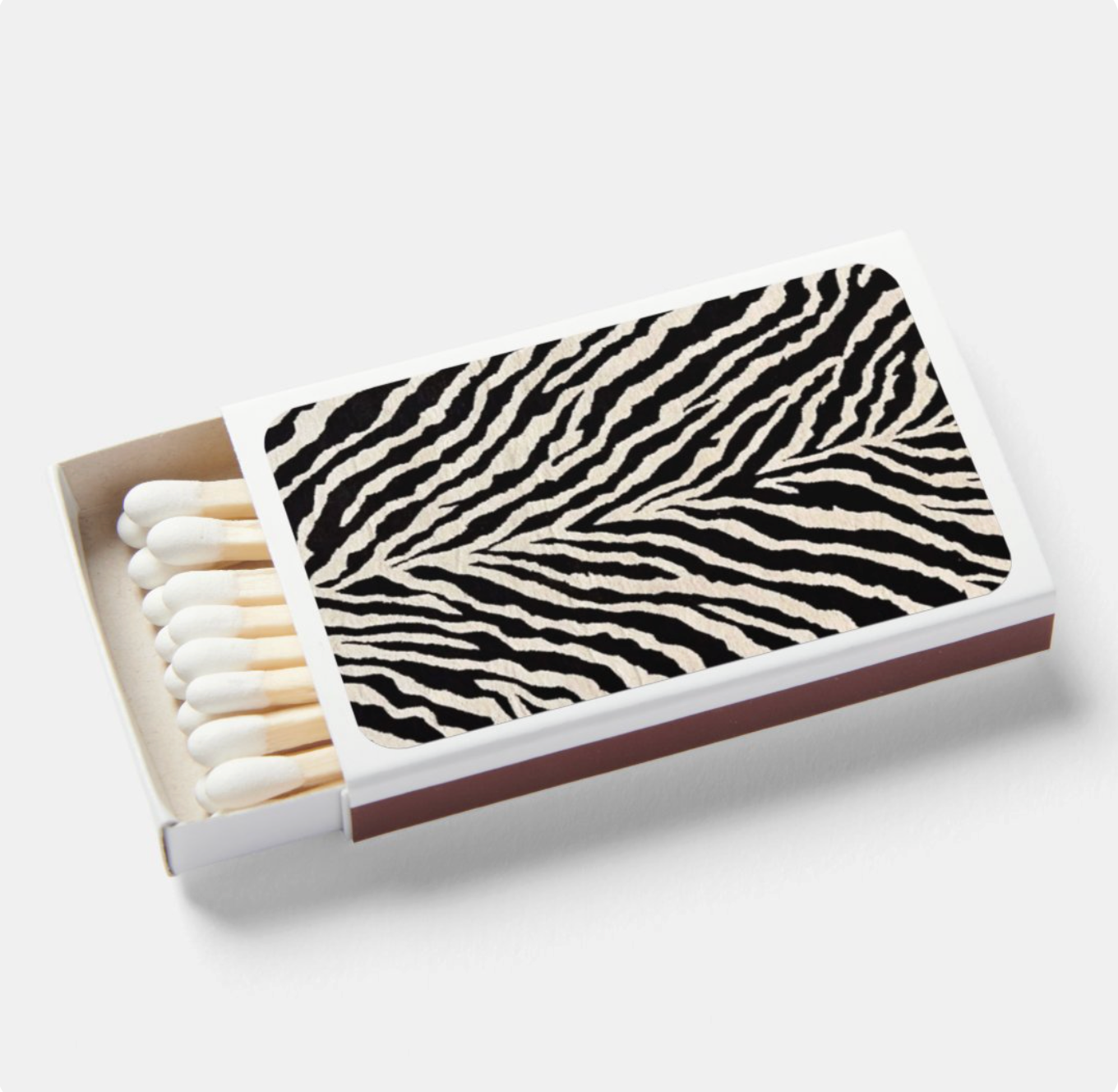 Zebra Print Match Box