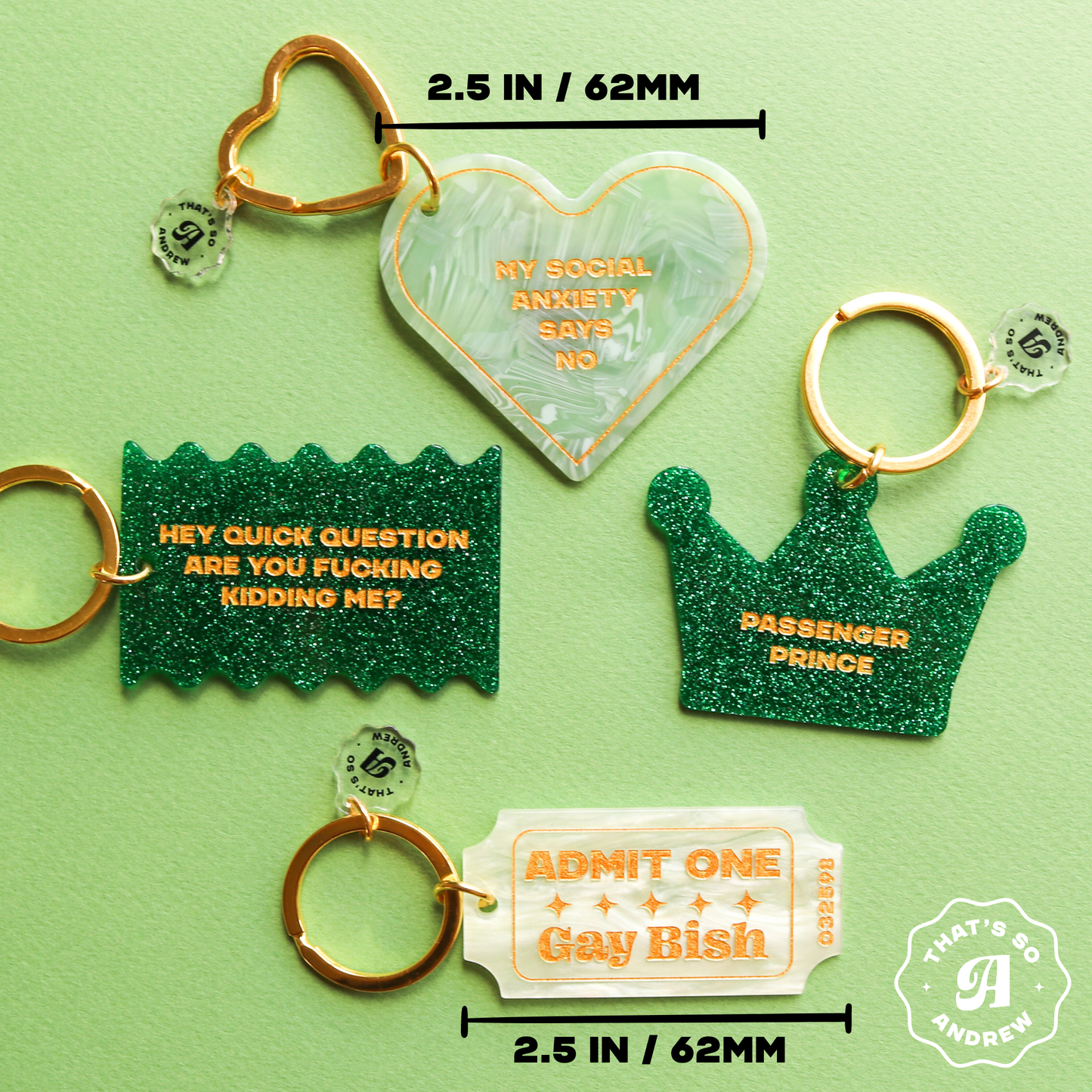 My Anxiety Says No - Funny Motel Keychain